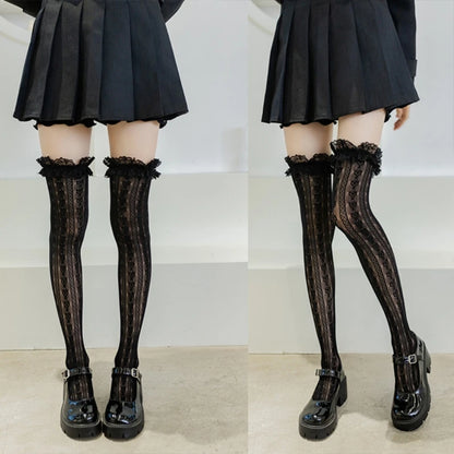 Women Lolita  Thigh High Socks