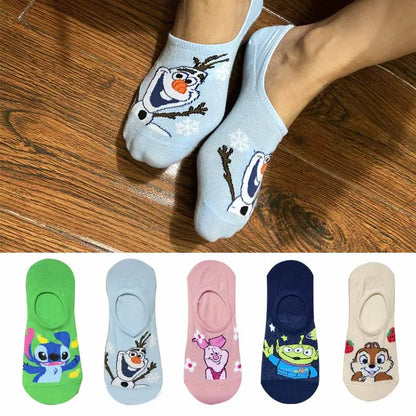 Disney Summer Casual Cute women Socks (5 Pairs)