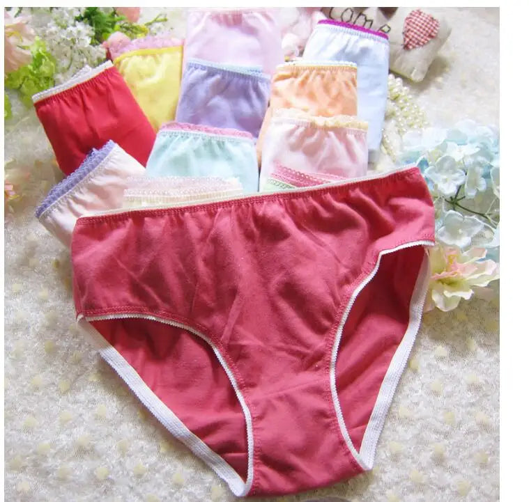 6pcs Kid Brief Underwear Girls Florals Cute Cartoon