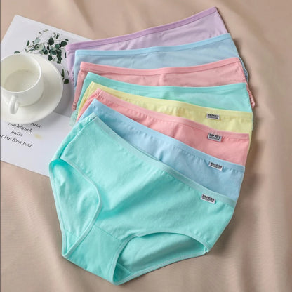 3Pcs/Set Candy Color Underwear