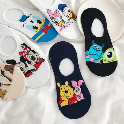 Disney Summer Casual Cute women Socks (5 Pairs)