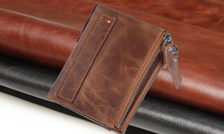 Men Wallets 100% Genuine Cow Leather