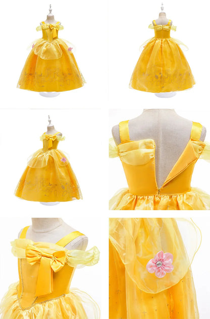 Kids Princess Dresses Girls Belle Party