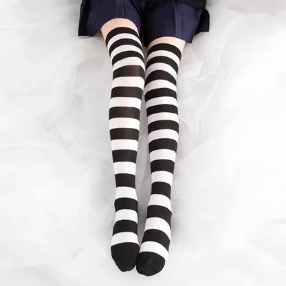 Lolita Striped Stockings