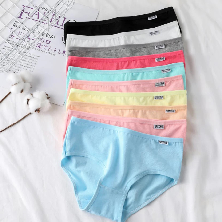 3Pcs/Set Candy Color Underwear