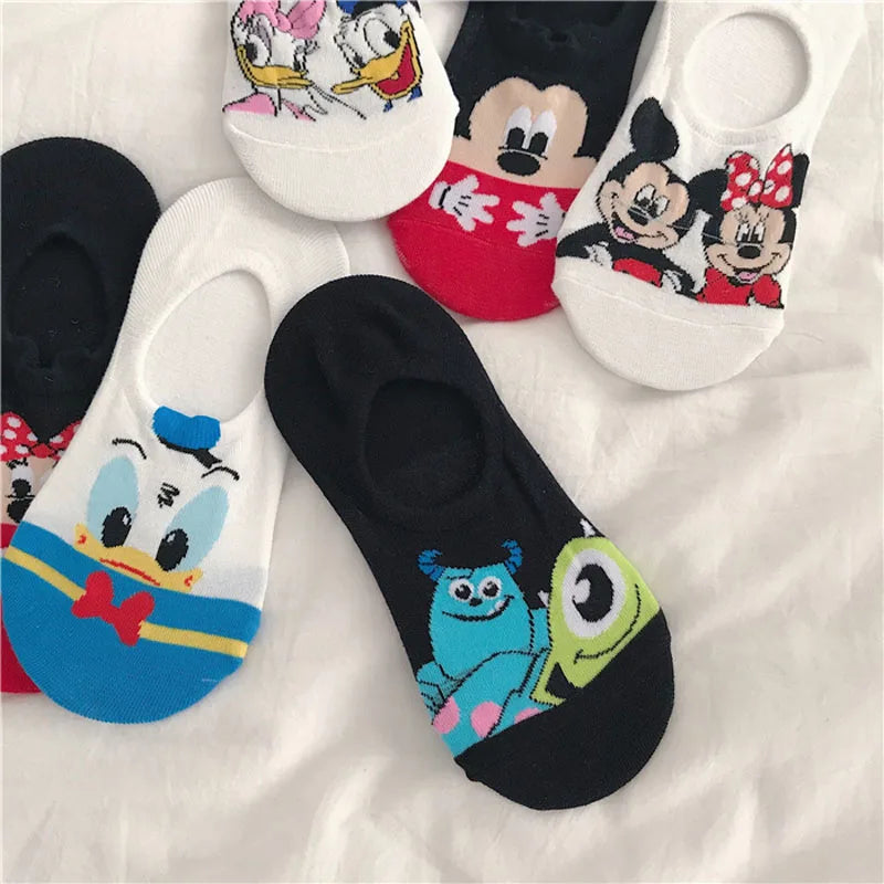 Disney Summer Casual Cute women Socks (5 Pairs)