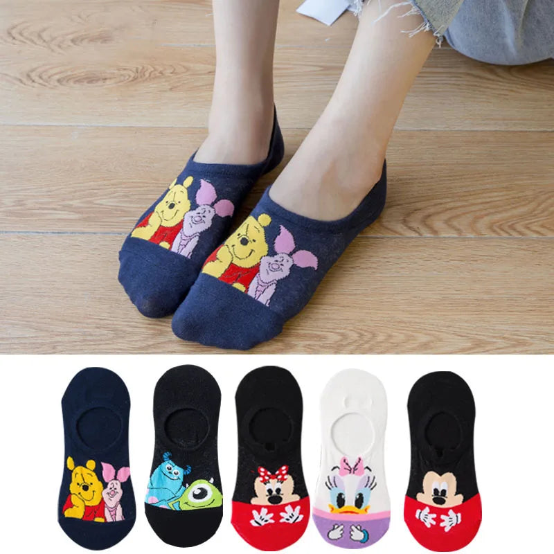 Disney Summer Casual Cute women Socks (5 Pairs)