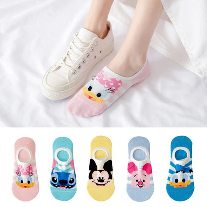 Disney Summer Casual Cute women Socks (5 Pairs)