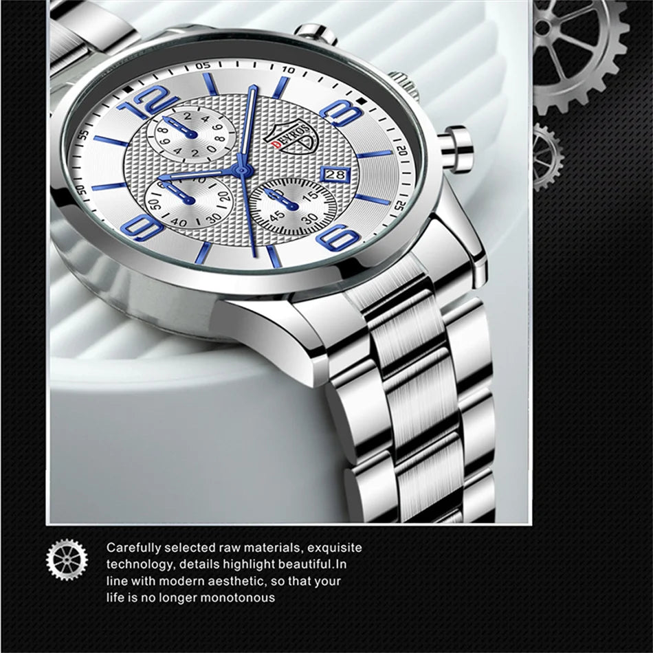 Luxury Business Men Watches Stainless Steel