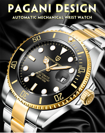 New Men Mechanical Wristwatch Luxury Ceramic Bezel