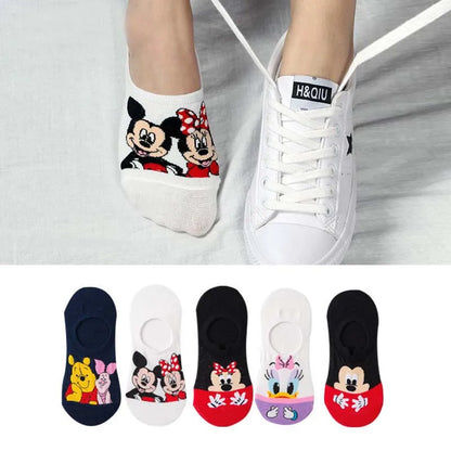 Disney Summer Casual Cute women Socks (5 Pairs)