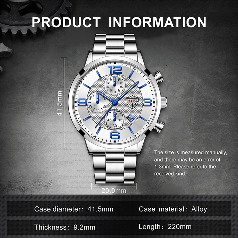 Luxury Business Men Watches Stainless Steel