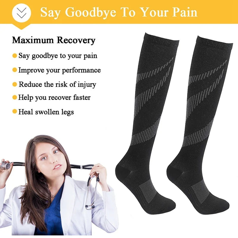 Varicose Veins Socks Compression Stockings Nurse Sports