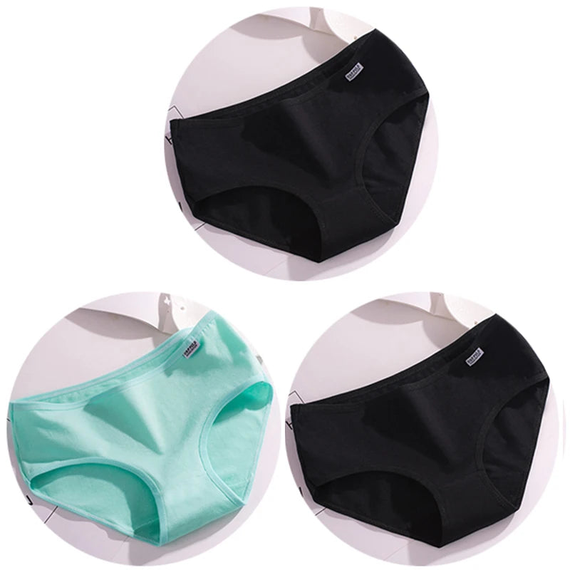 3Pcs/Set Candy Color Underwear