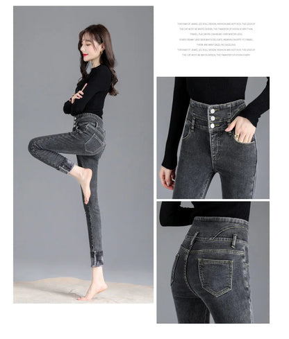 Thermal Winter Thick Fleece High-waist