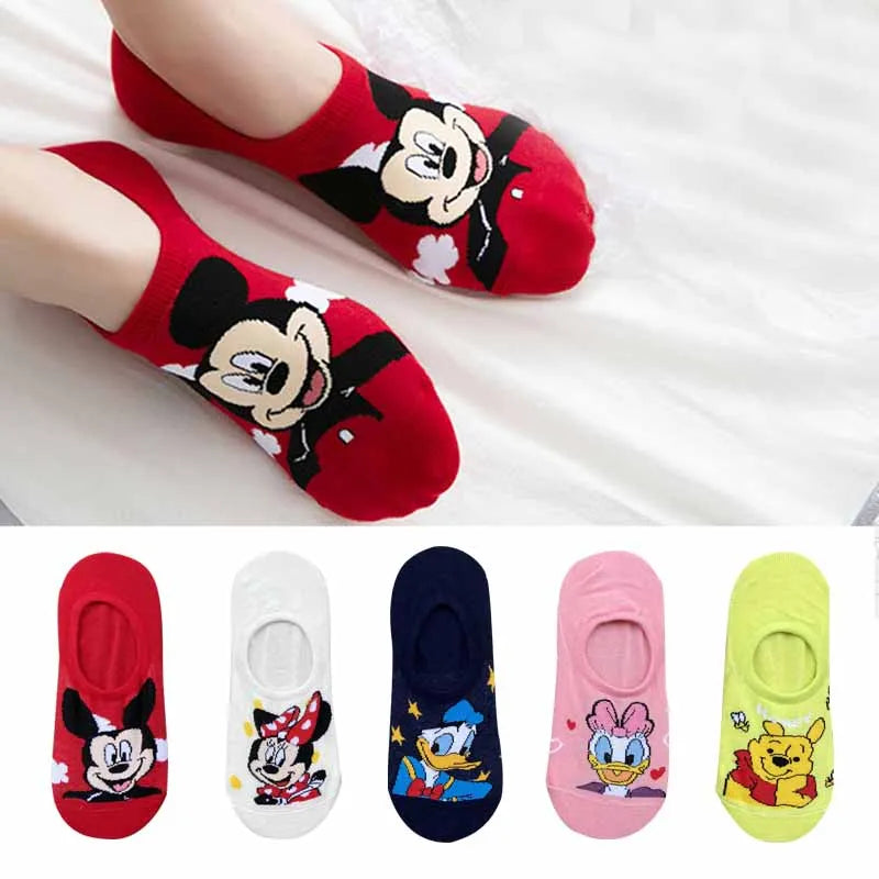 Disney Summer Casual Cute women Socks (5 Pairs)