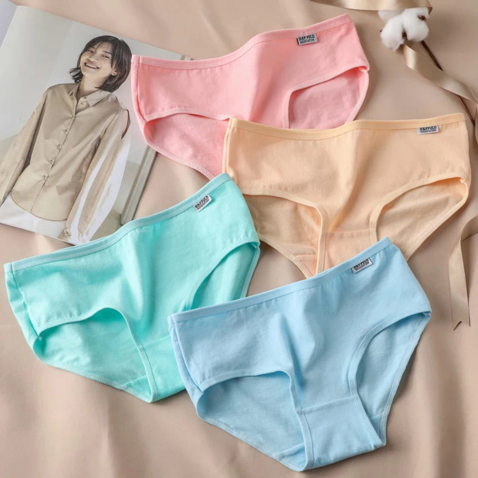 3Pcs/Set Candy Color Underwear