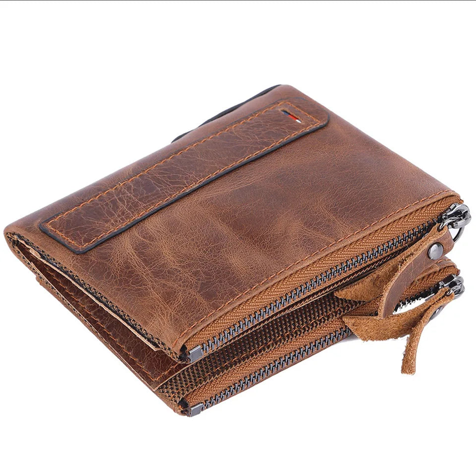 Men Wallets 100% Genuine Cow Leather