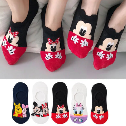 Disney Summer Casual Cute women Socks (5 Pairs)