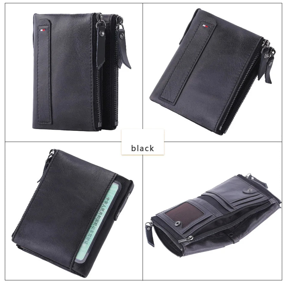 Men Wallets 100% Genuine Cow Leather