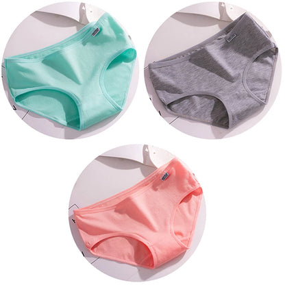 3Pcs/Set Candy Color Underwear