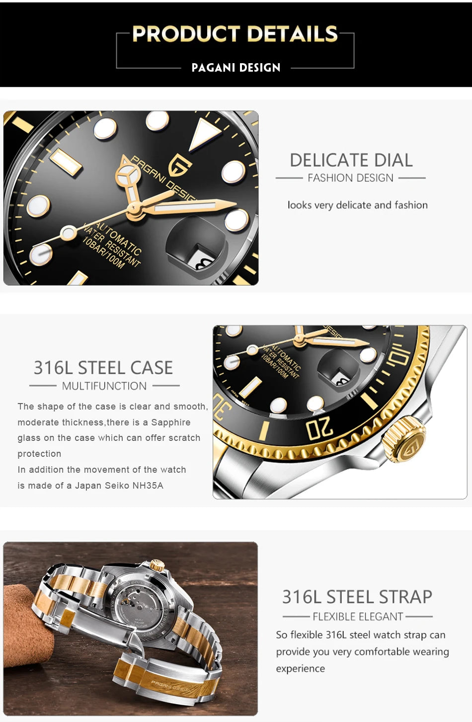 Brand Automatic Watch Luxury