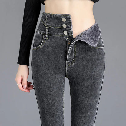 Thermal Winter Thick Fleece High-waist