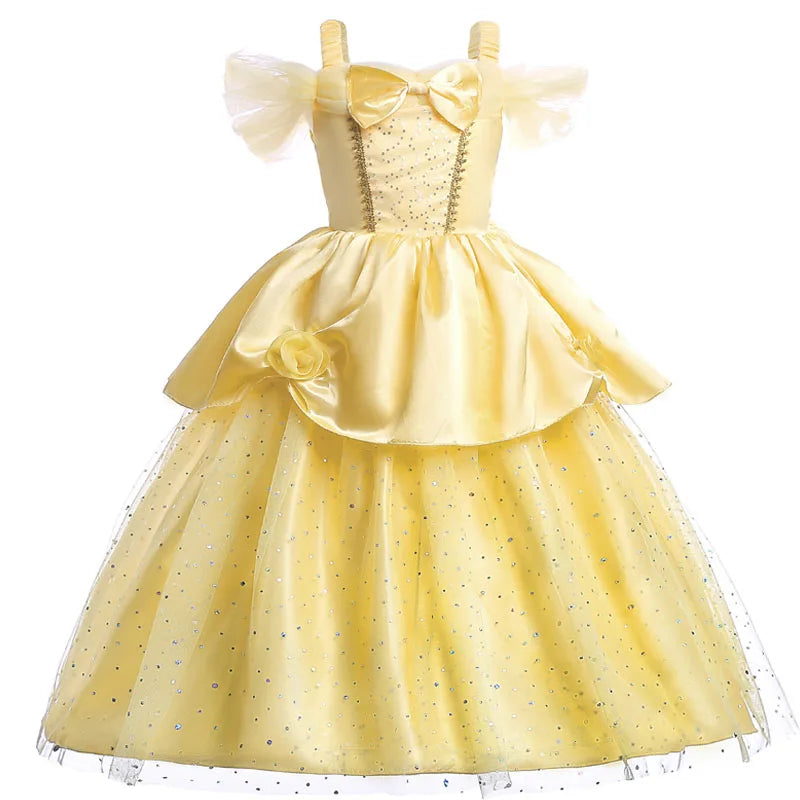 Kids Princess Dresses Girls Belle Party