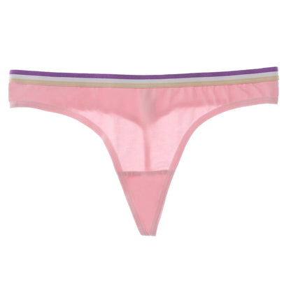 2 Simple Design Sporty Style Cotton Thongs Panties G String