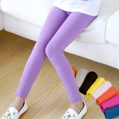 Girl Pants Soft Elastic Modal Cotton Kids Leggings C