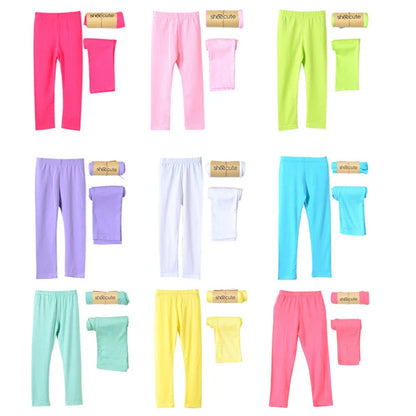 Girl Pants Soft Elastic Modal Cotton Kids Leggings C