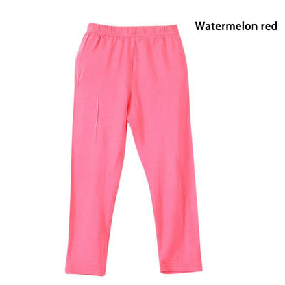 Girl Pants Soft Elastic Modal Cotton Kids Leggings C