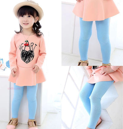 Girl Pants Soft Elastic Modal Cotton Kids Leggings C