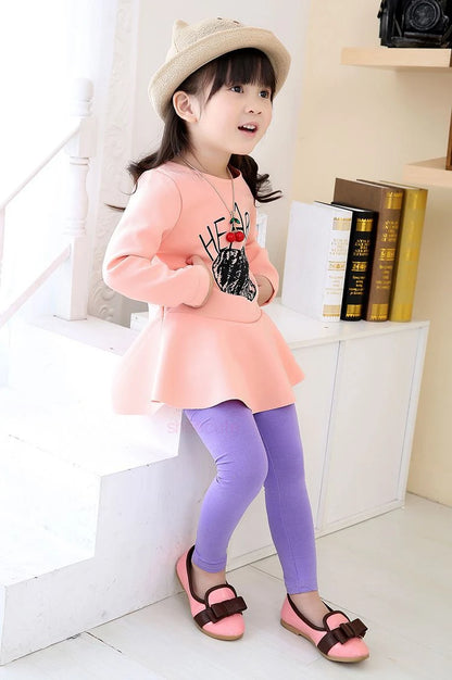 Girl Pants Soft Elastic Modal Cotton Kids Leggings C