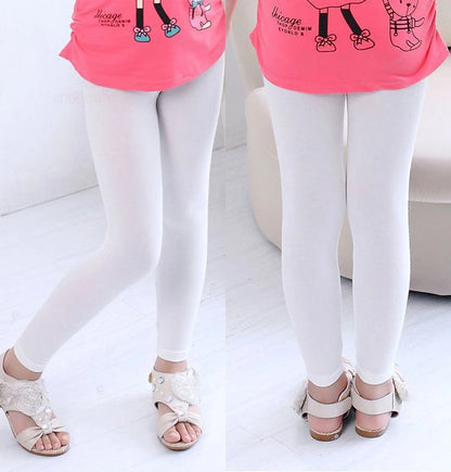 Girl Pants Soft Elastic Modal Cotton Kids Leggings C