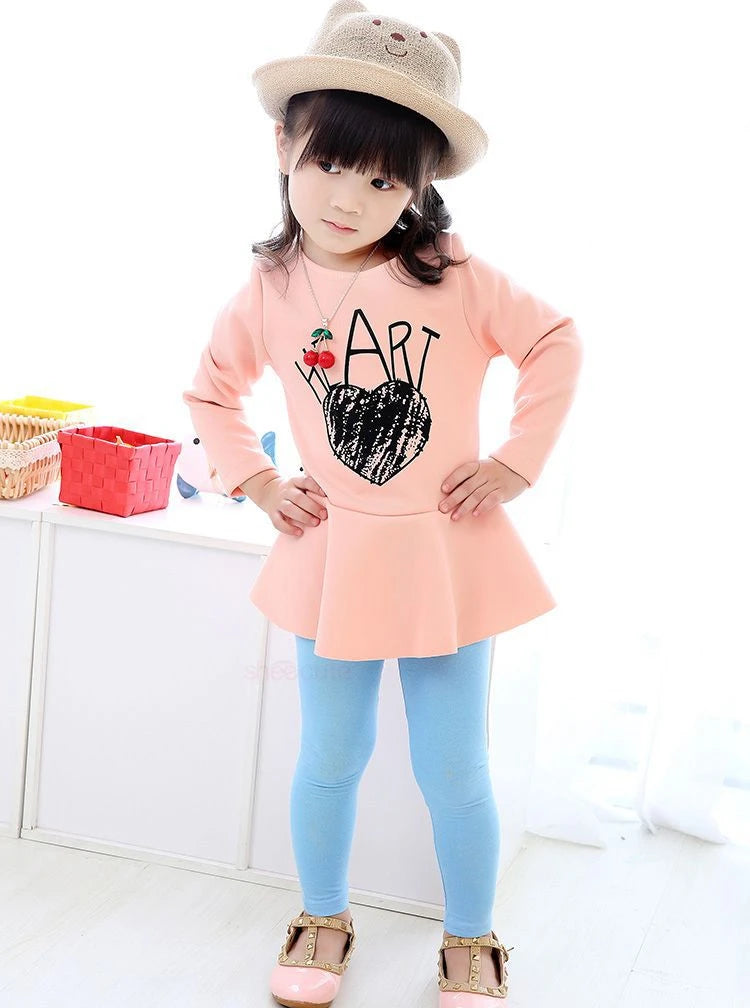 Girl Pants Soft Elastic Modal Cotton Kids Leggings C