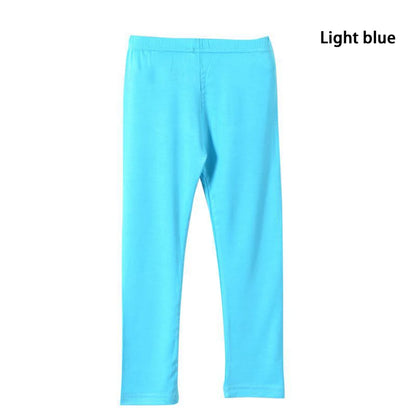 Girl Pants Soft Elastic Modal Cotton Kids Leggings C