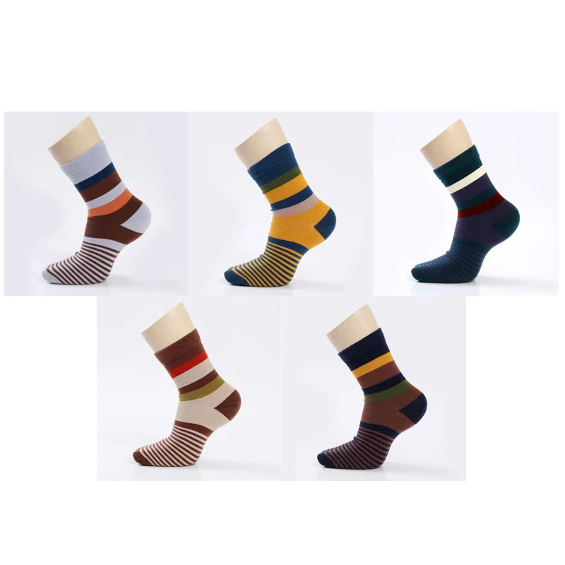 Lot Combed Cotton Men's Socks(5 pairs)