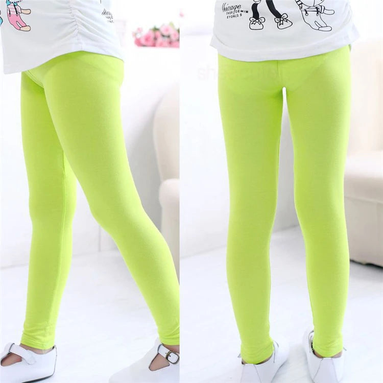 Girl Pants Soft Elastic Modal Cotton Kids Leggings C