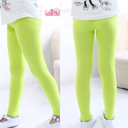 Girl Pants Soft Elastic Modal Cotton Kids Leggings C