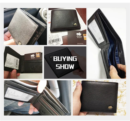 Genuine Leather Men Wallets Brand Luxury