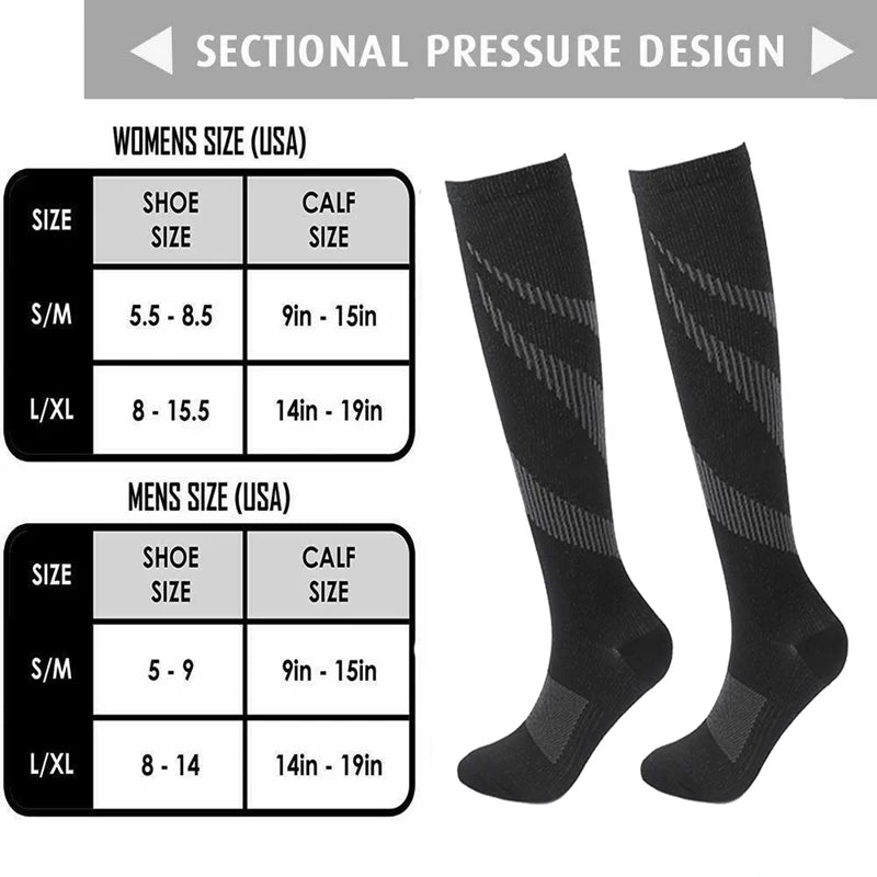 Varicose Veins Socks Compression Stockings Nurse Sports