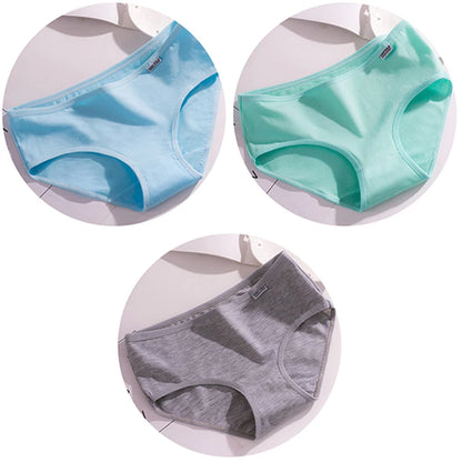 3Pcs/Set Candy Color Underwear