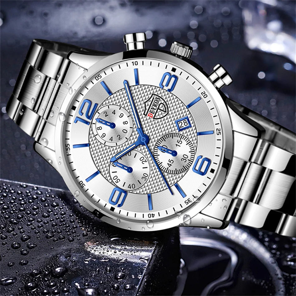 Luxury Business Men Watches Stainless Steel