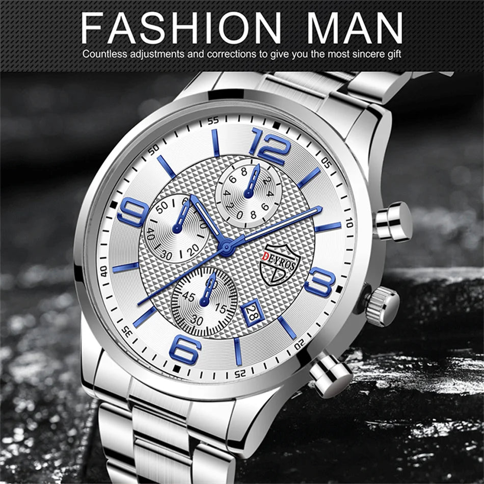 Luxury Business Men Watches Stainless Steel