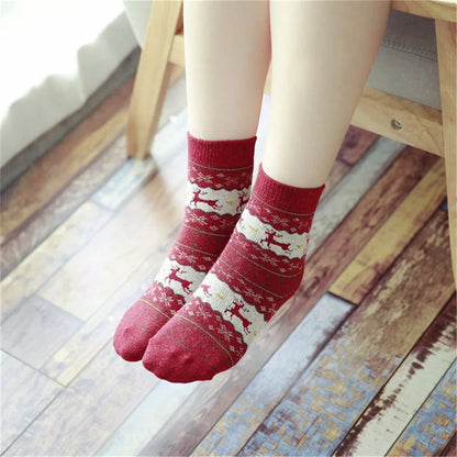 Cute  Women's Christmas Wool Socks