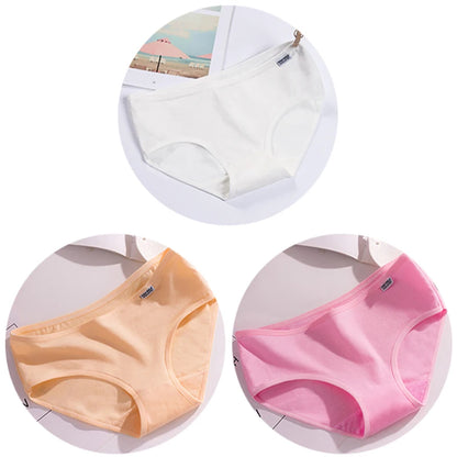 3Pcs/Set Candy Color Underwear