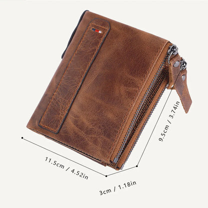 Men Wallets 100% Genuine Cow Leather