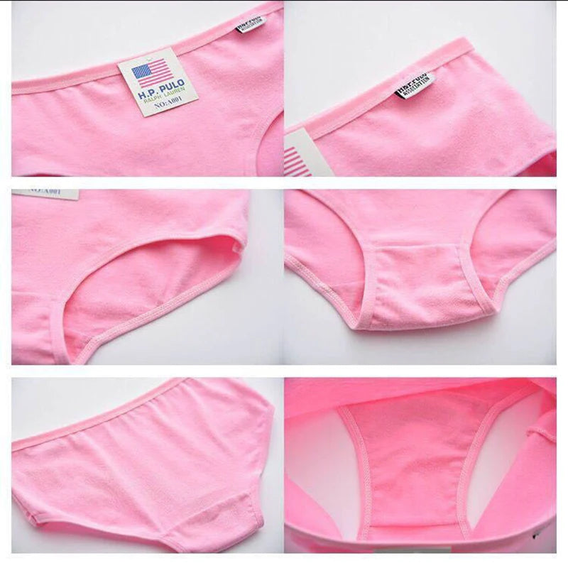 3Pcs/Set Candy Color Underwear