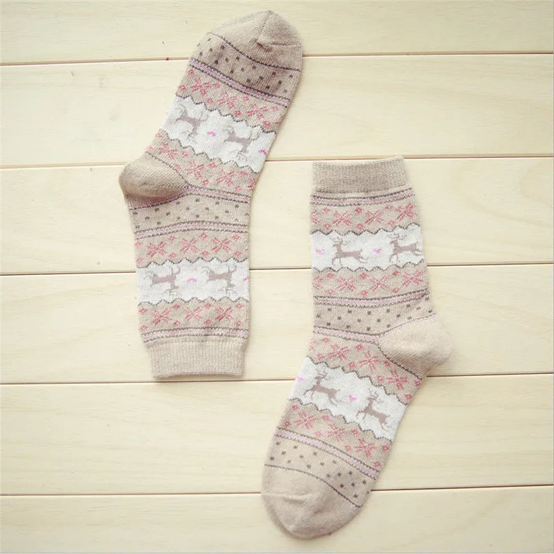 Cute  Women's Christmas Wool Socks